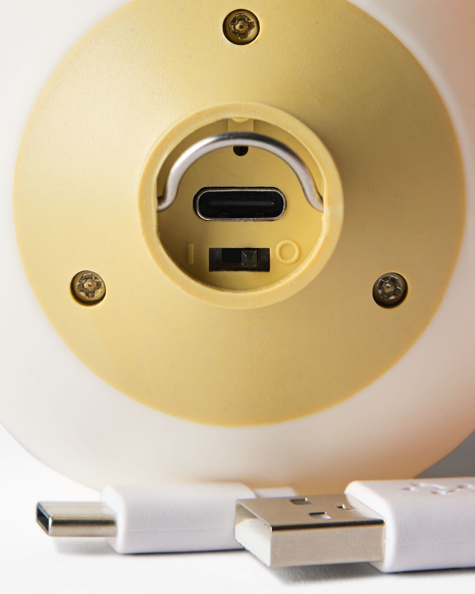 boule led d'ambiance petite ⌀7,5cm silicone blanche - 13326330 - HEMA