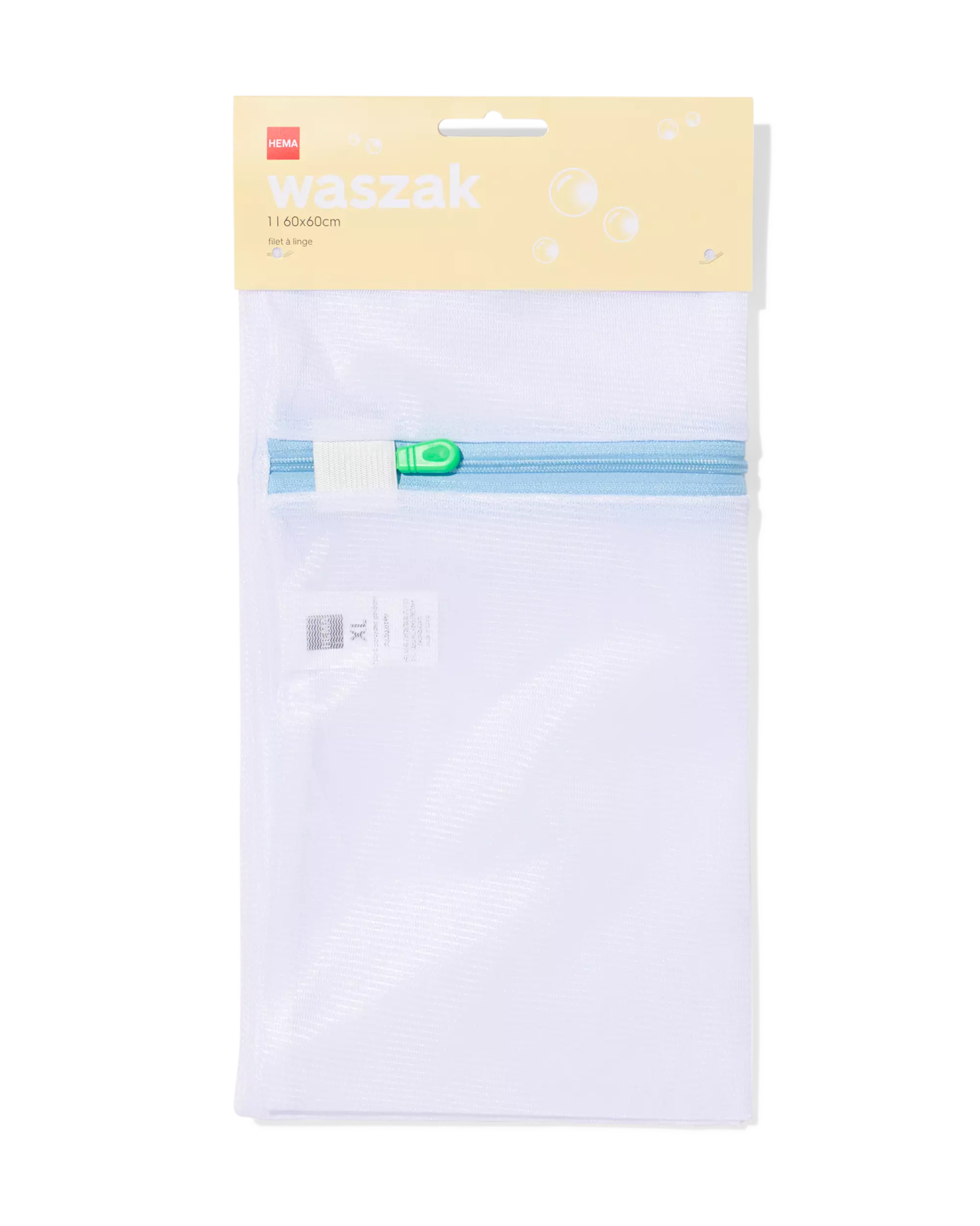sac à linge 60x60 cm bleu
