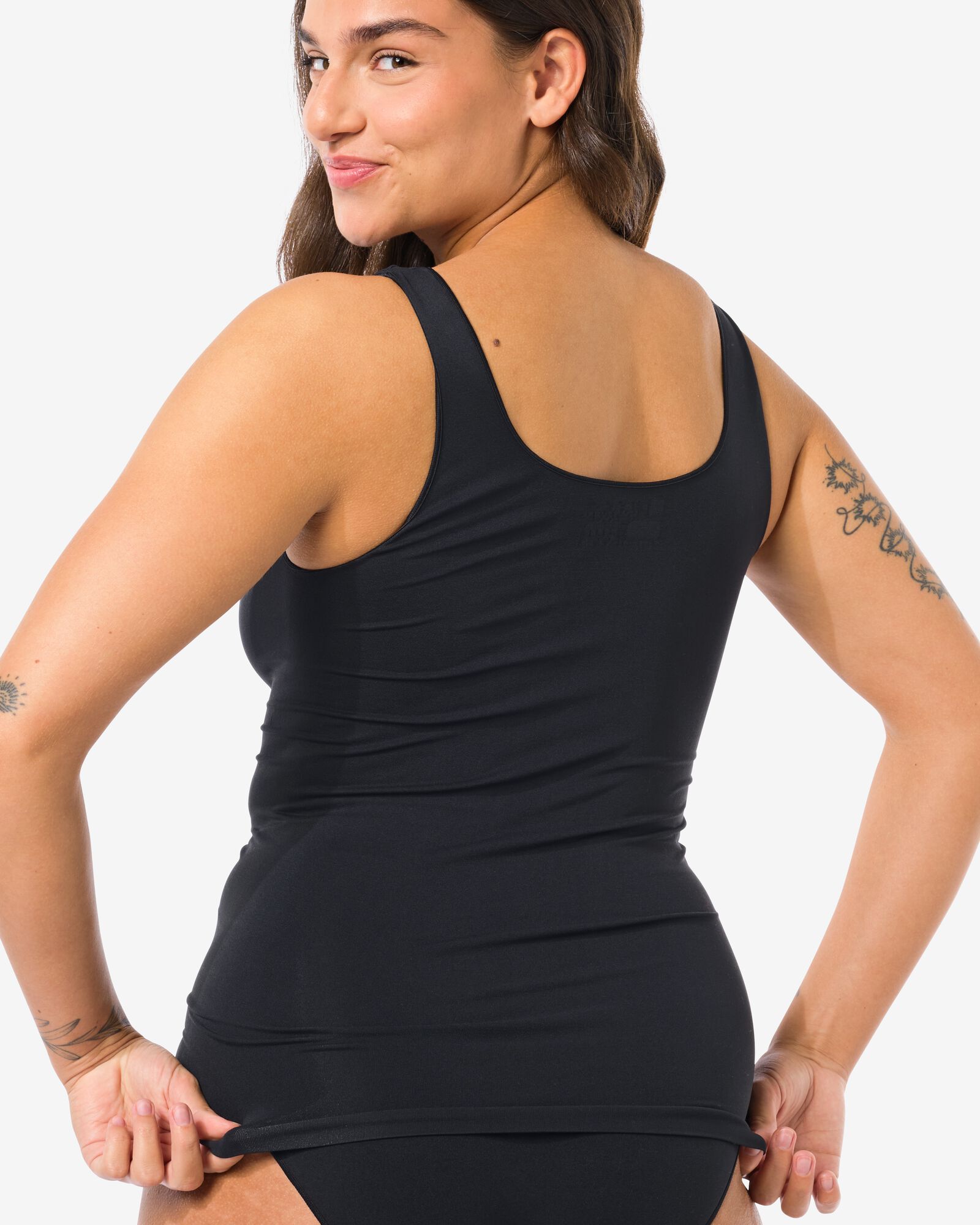d&eacute;bardeur femme sans coutures microfibre noir noir - 19655999BLACK - HEMA