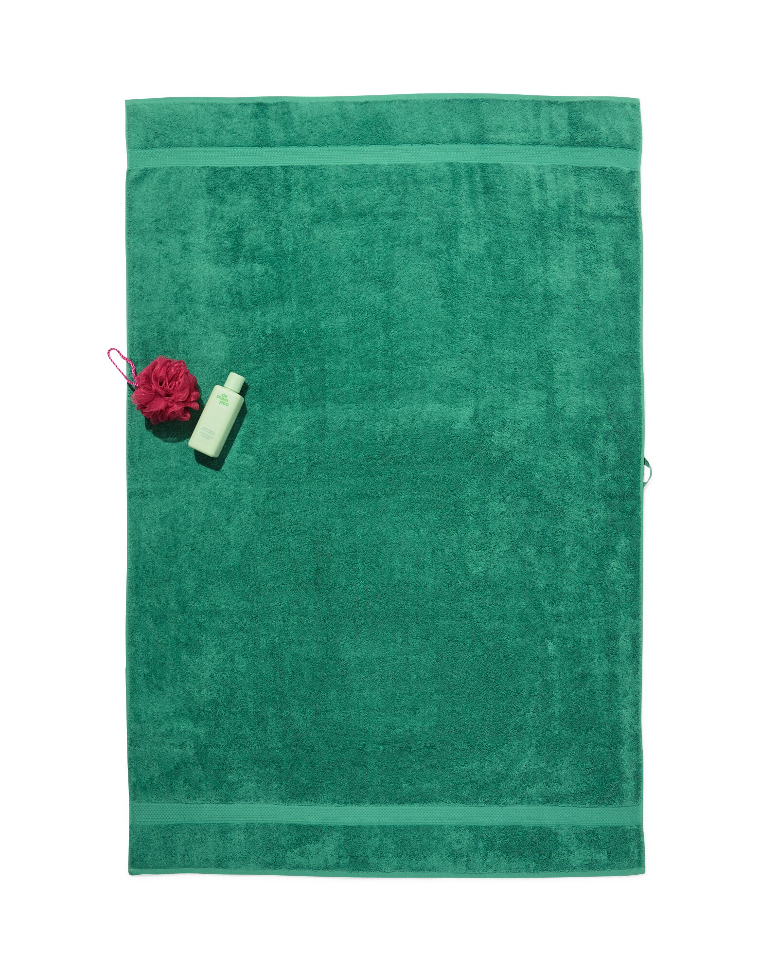 Handtuch 100 &times; 150 cm schwere Qualit&auml;t helles Mittelgr&uuml;n mittelgr&uuml;n Duschtuch, 100 x 150 - 5282873 - HEMA
