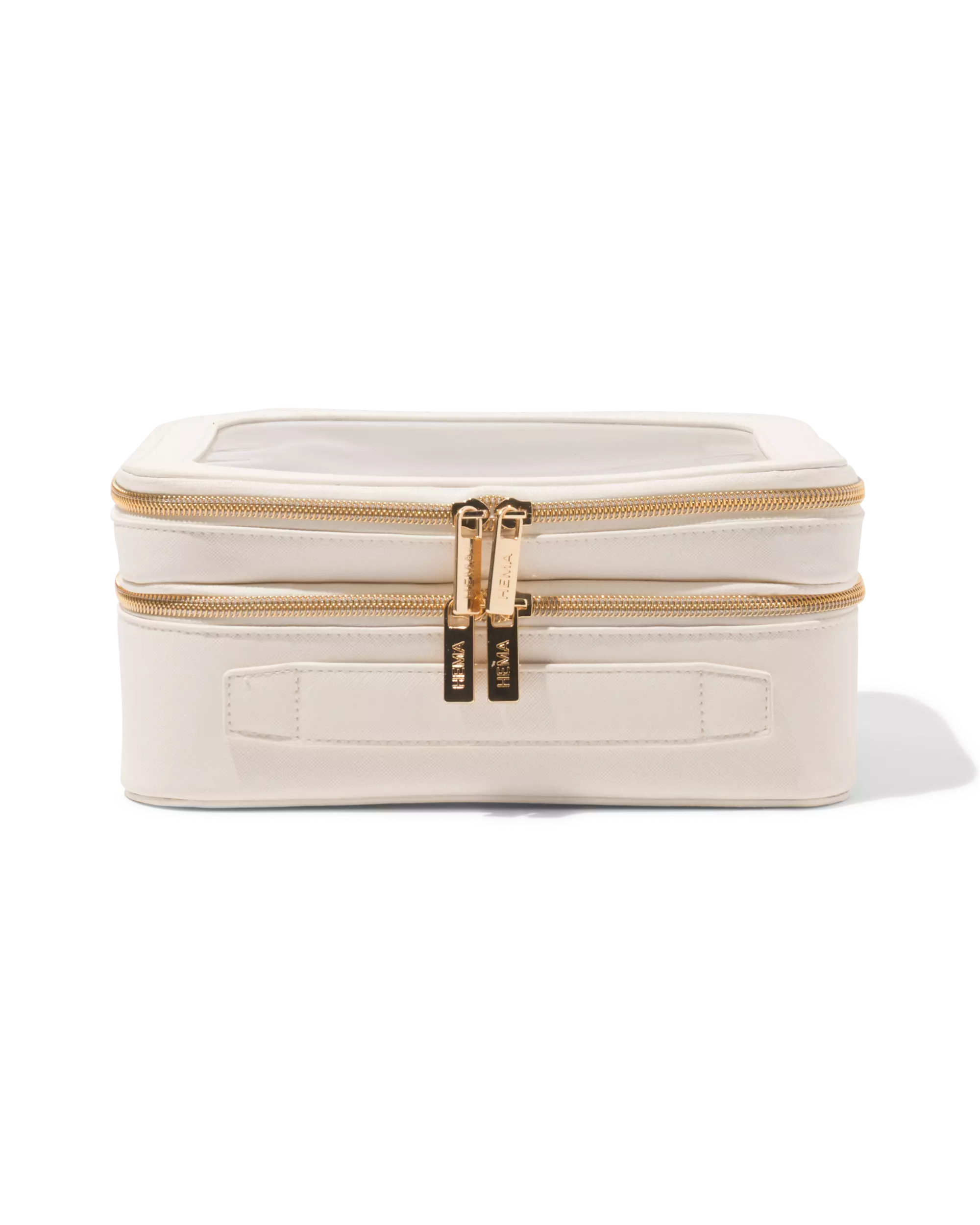 toilettas 23x15x9cm dubbellaags transparant