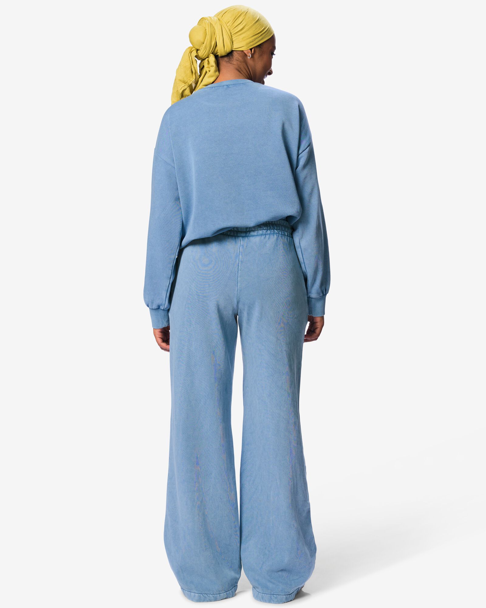 pantalon de jogging femme Esmee coupe d&eacute;contract&eacute;e en jersey bleu bleu - 36213630BLUE - HEMA