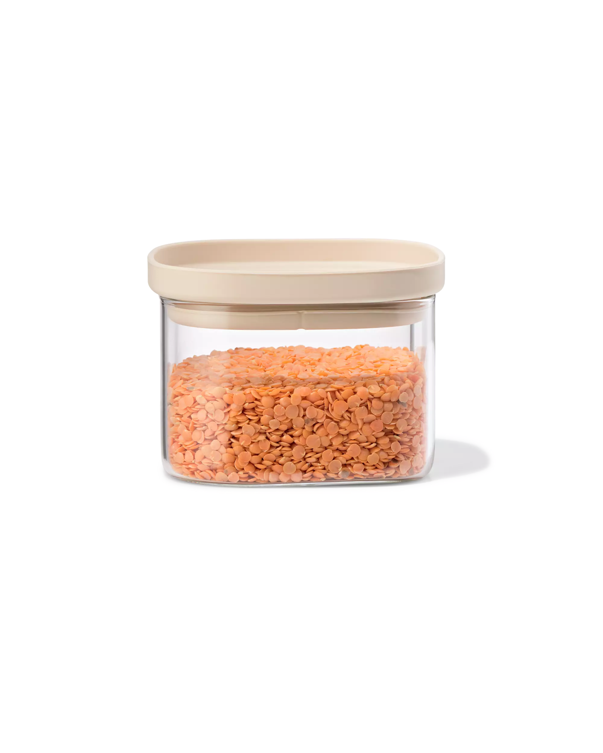 voorraad bus 470ml glas met deksel