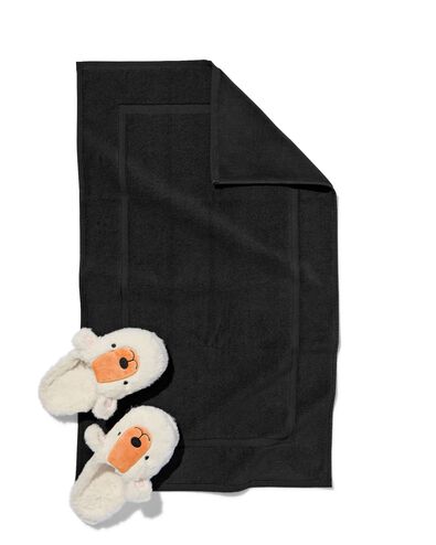 tapis de bain 50x85 qualit&eacute; &eacute;paisse noir - 5245406 - HEMA