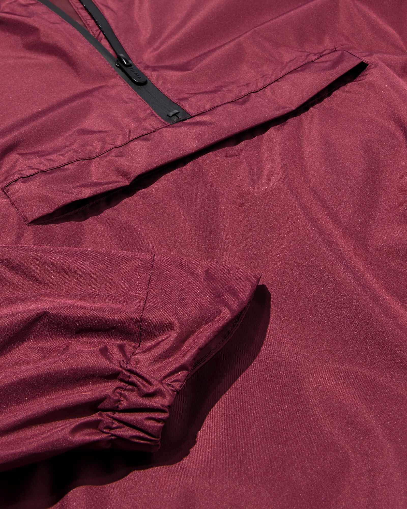 regenponcho voor volwassenen Puck  donkerrood donkerrood - 34460270DARKRED - HEMA
