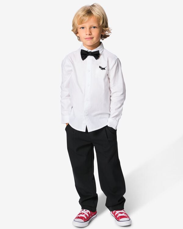 pantalon enfant coupe classique noir noir - 30731005BLACK - HEMA