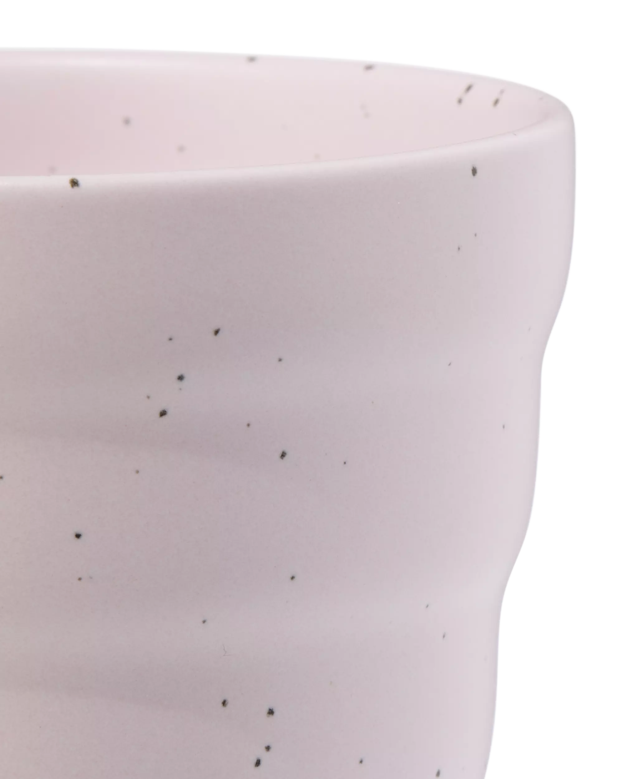 koffiekopje 200ml Trend aardewerk roze spikkels