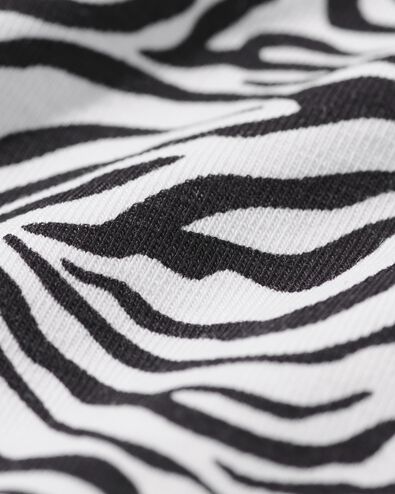 dameslips katoen dieren - 2 stuks zwart/wit zwart/wit - 19602435BLACKWHITE - HEMA