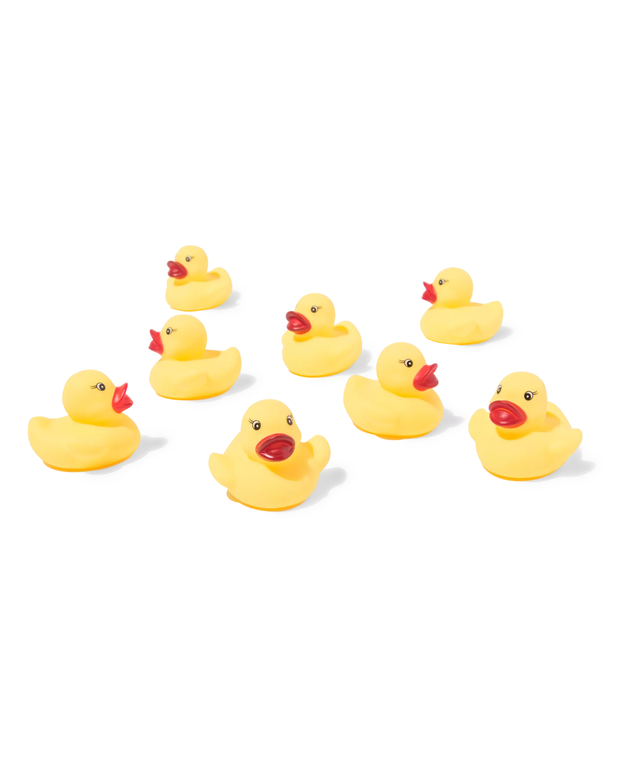 canards en caoutchouc jaunes - 8 pièces