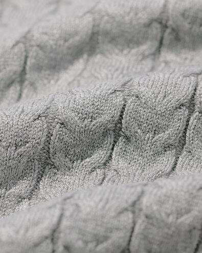 damesvest kabel middengrijs middengrijs - 36213850MIDGREY - HEMA