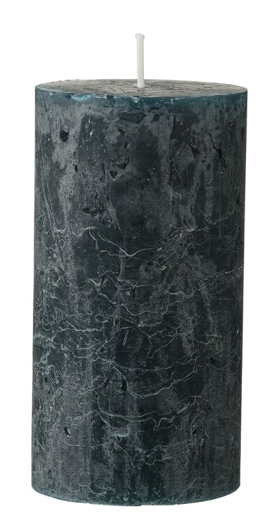 bougie rustique &Oslash;7x13 cm vert fonc&eacute; vert fonc&eacute; 7 x 13 - 13501867 - HEMA