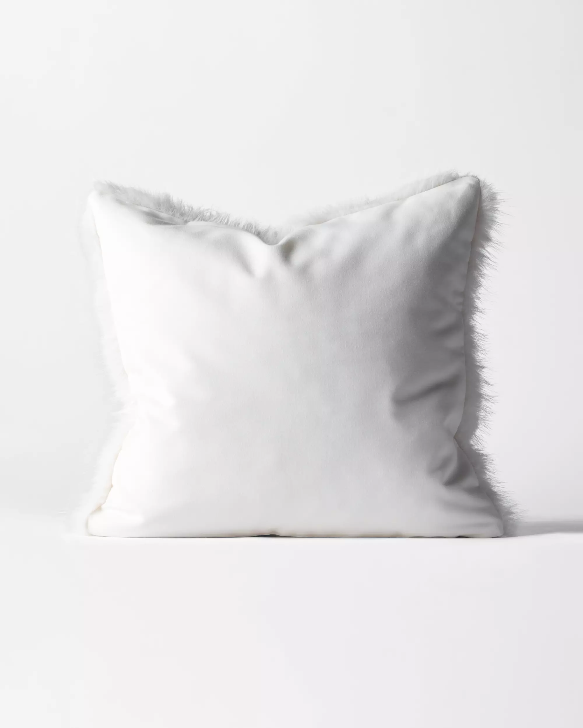 housse de coussin 40 x 40 cm ultra-douce blanche