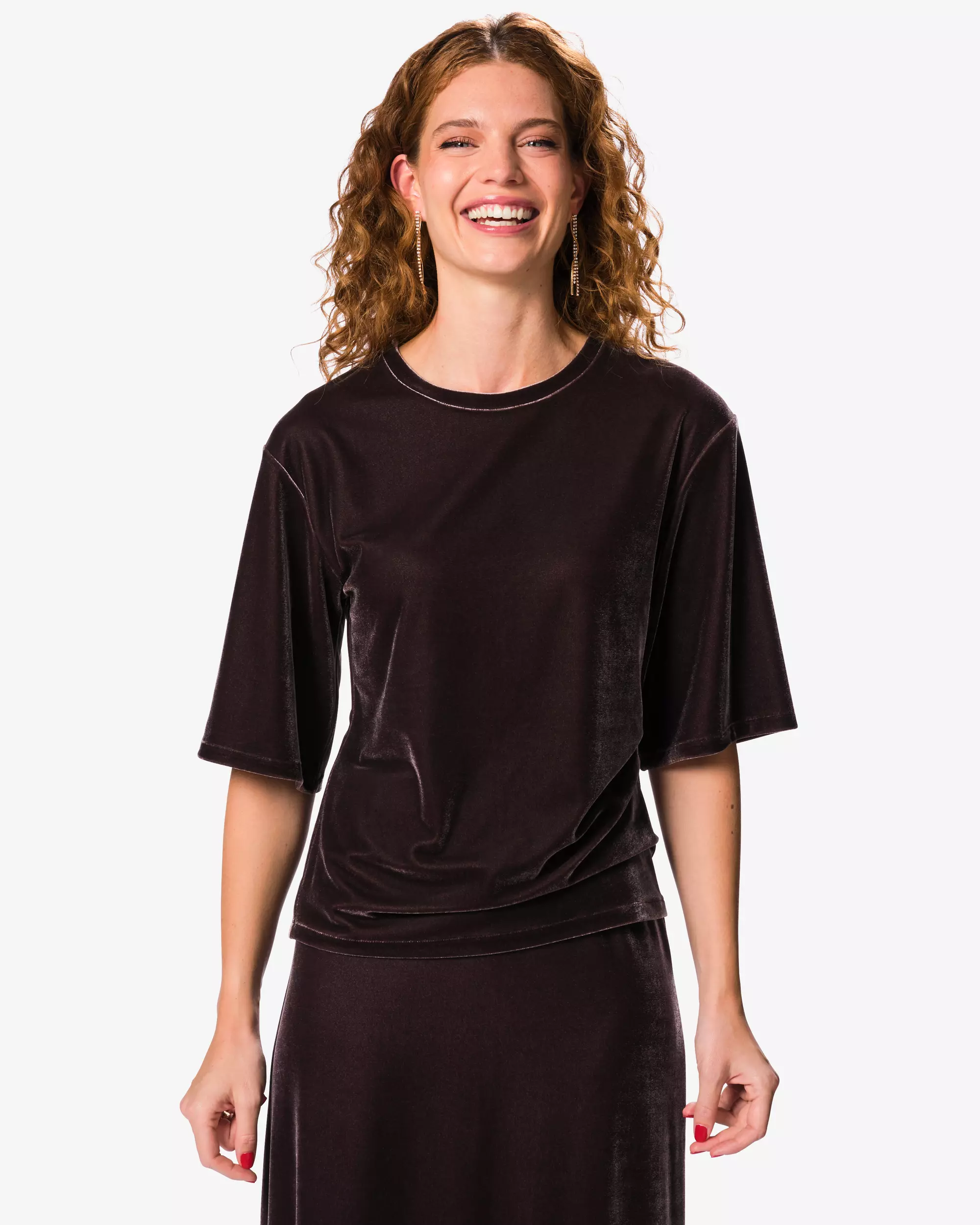 dames top Ovetta velours