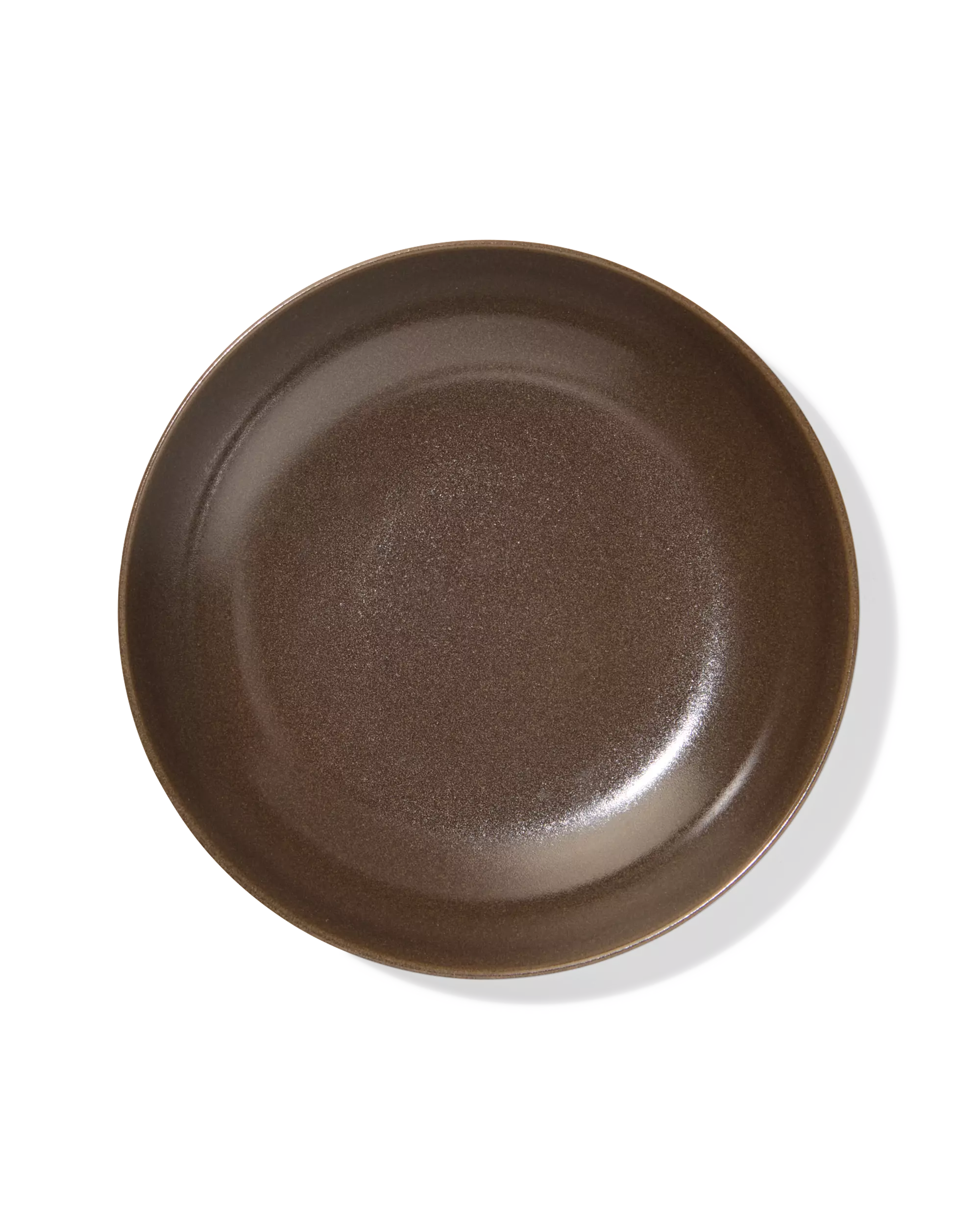 diep bord Ø22cm Puur aardewerk donkerbruin