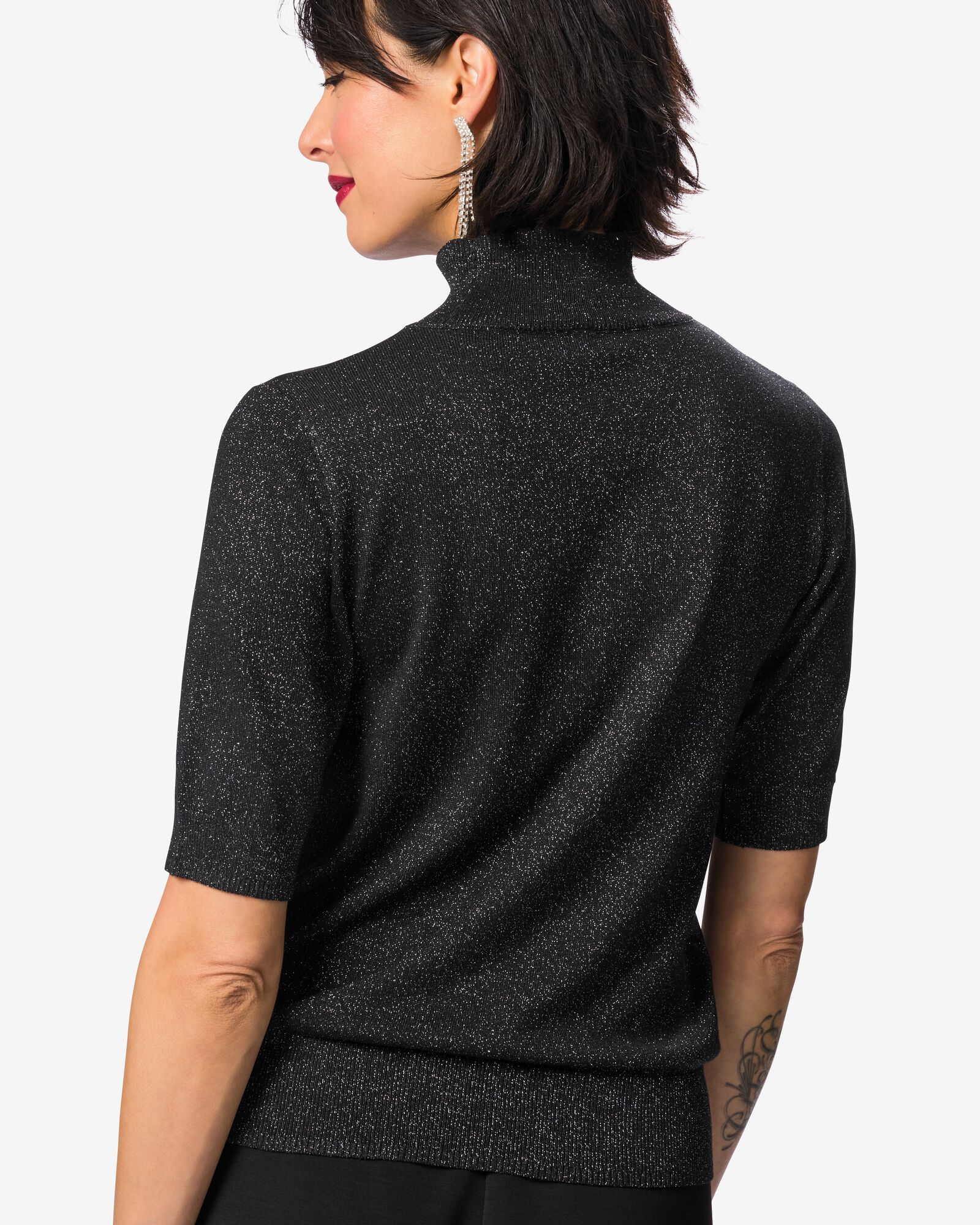 Damen-Pullover Lily, Glitter schwarz - 36255490BLACK - HEMA