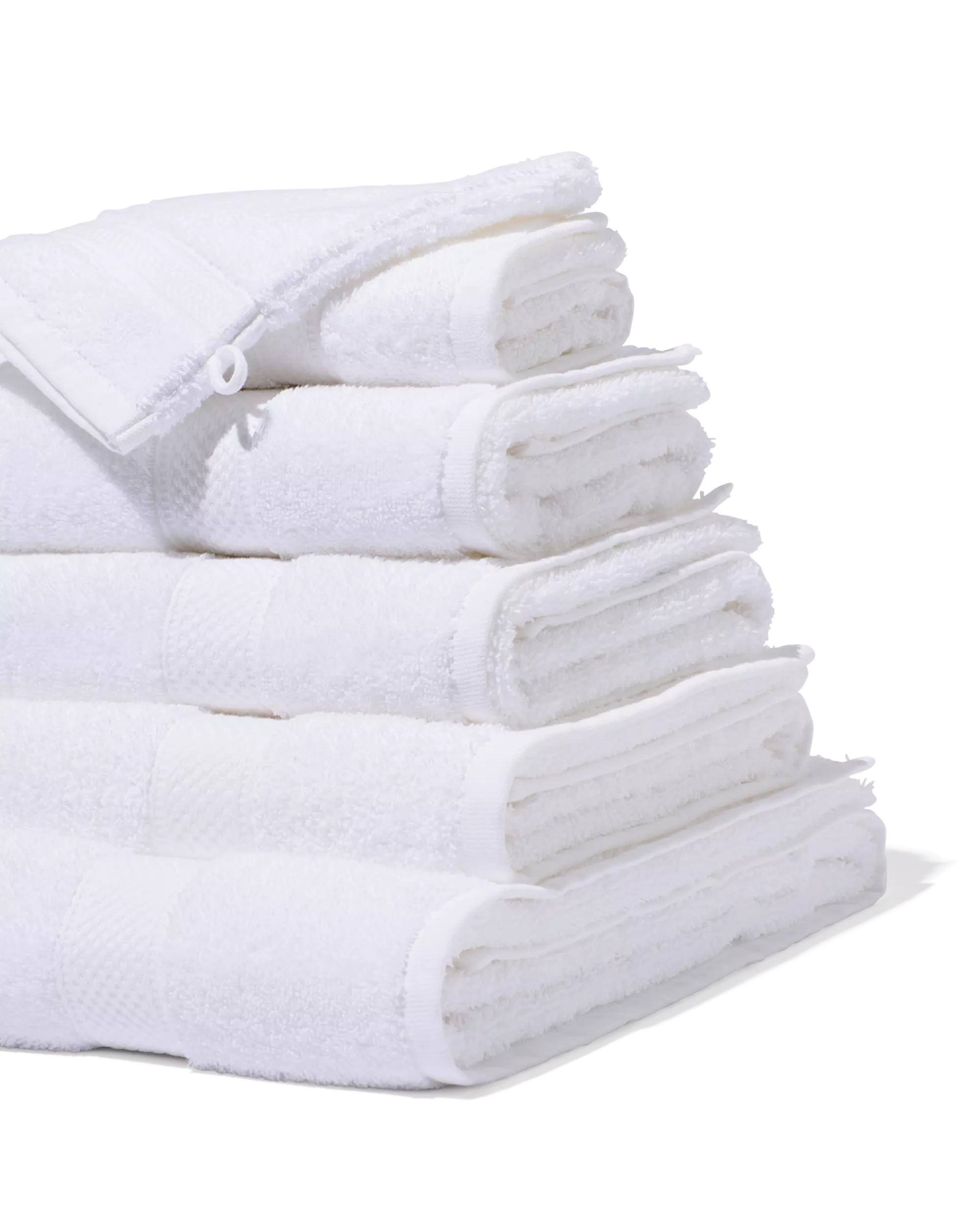 serviette de bain - 50x100 cm - qualité épaisse - blanc
