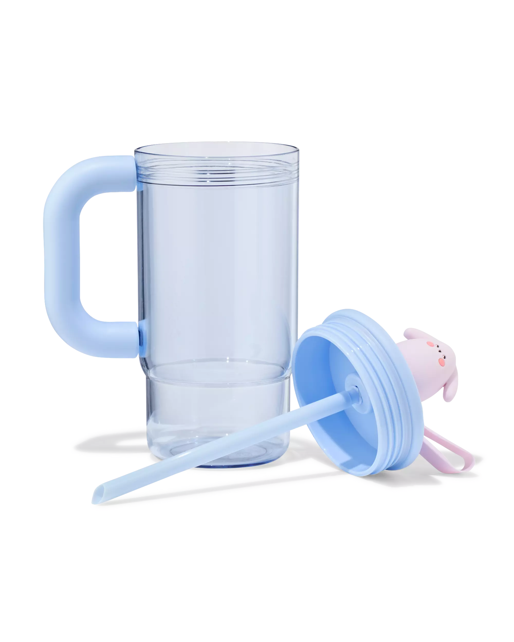 Becher, ⌀ 7,5 × 23 cm, Kaninchen, blau