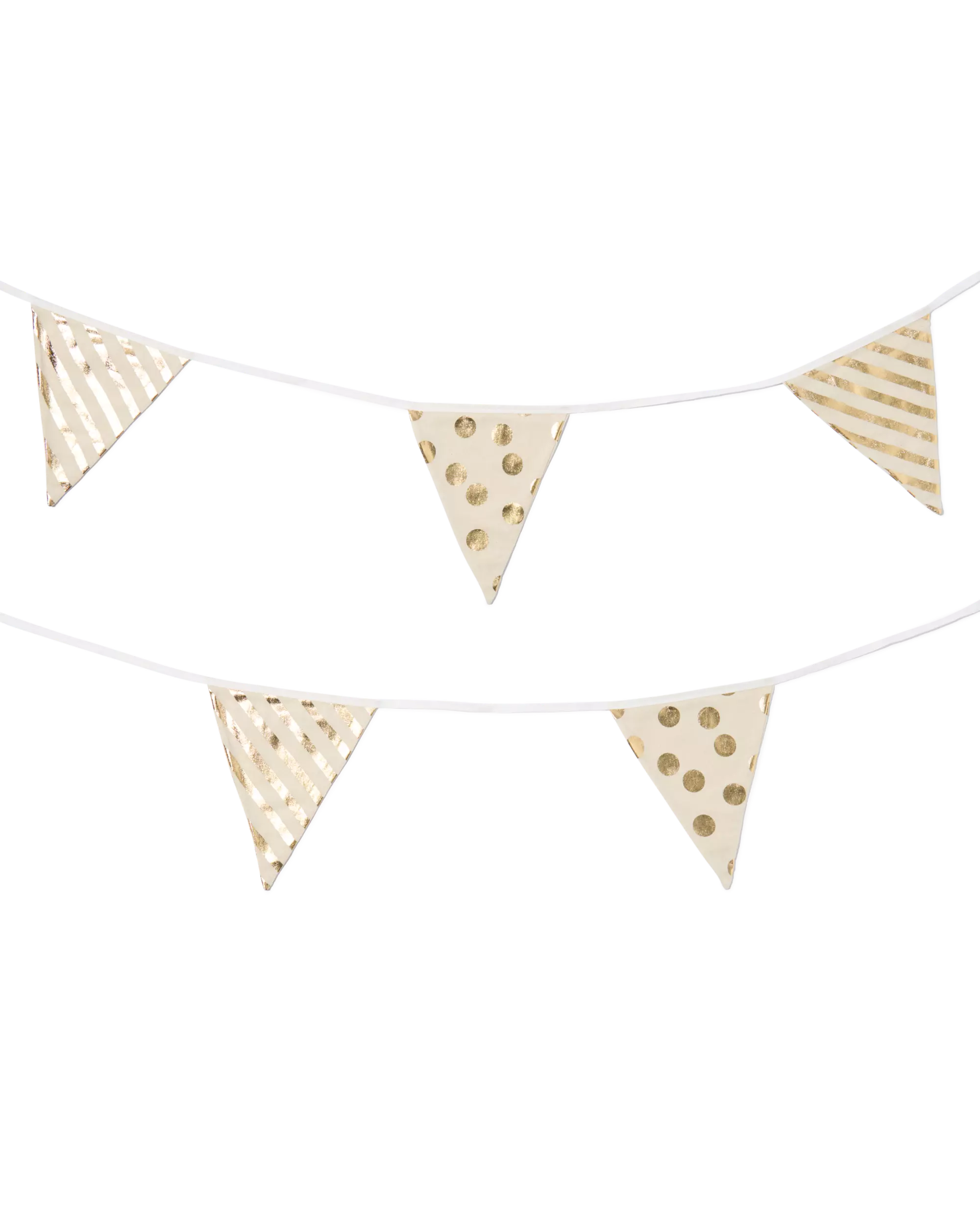 Wimpelkette 8 m Stoff Gold