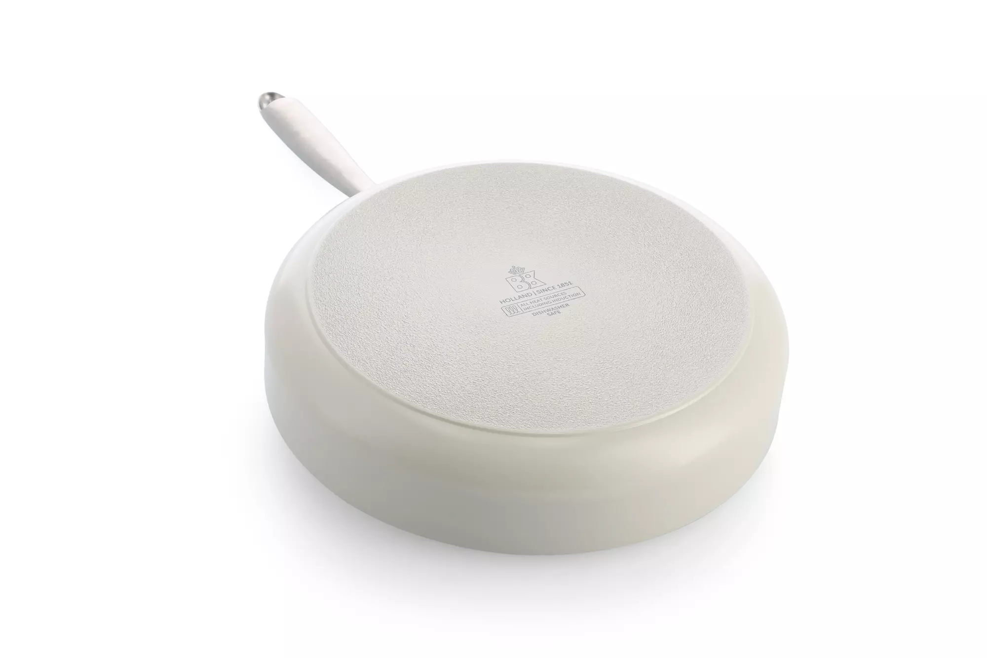 BK tiefe Pfanne mit Deckel, Ø 28 cm, Keramik, PFAS-frei, Beige