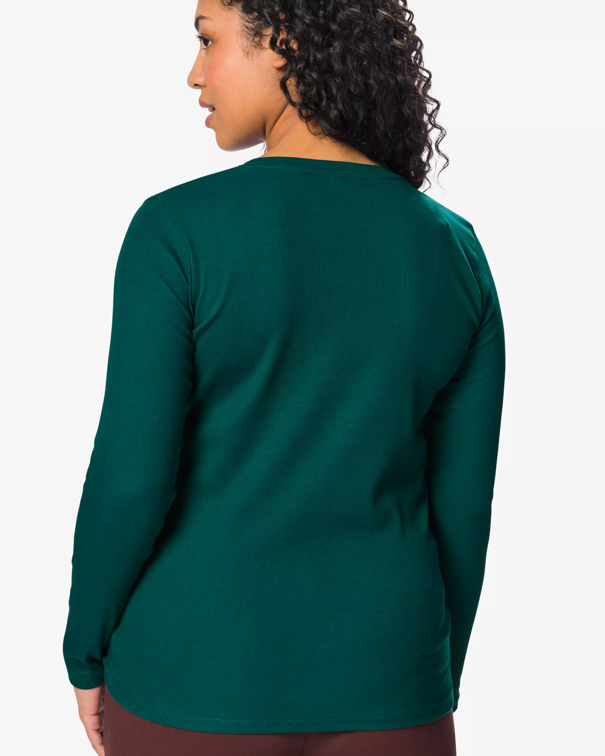 Damen-T-Shirt, gerippt, Baumwolle