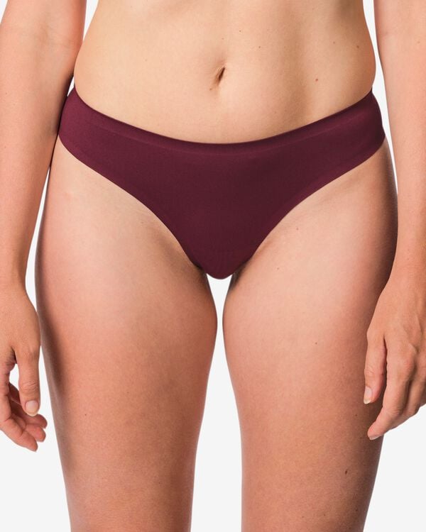 damesstring second skin micro rouge fonc&eacute; rouge fonc&eacute; - 19608463DARKRED - HEMA