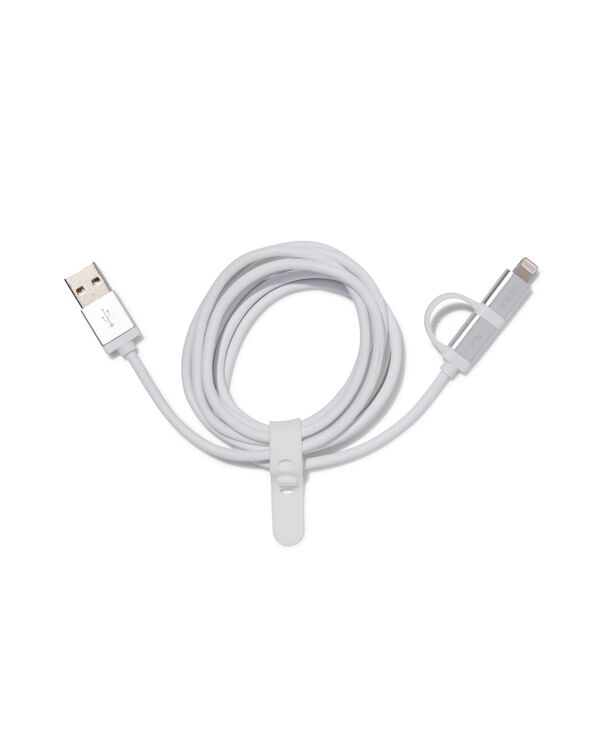 c&acirc;ble chargeur 8 broches et type C - 39630149 - HEMA