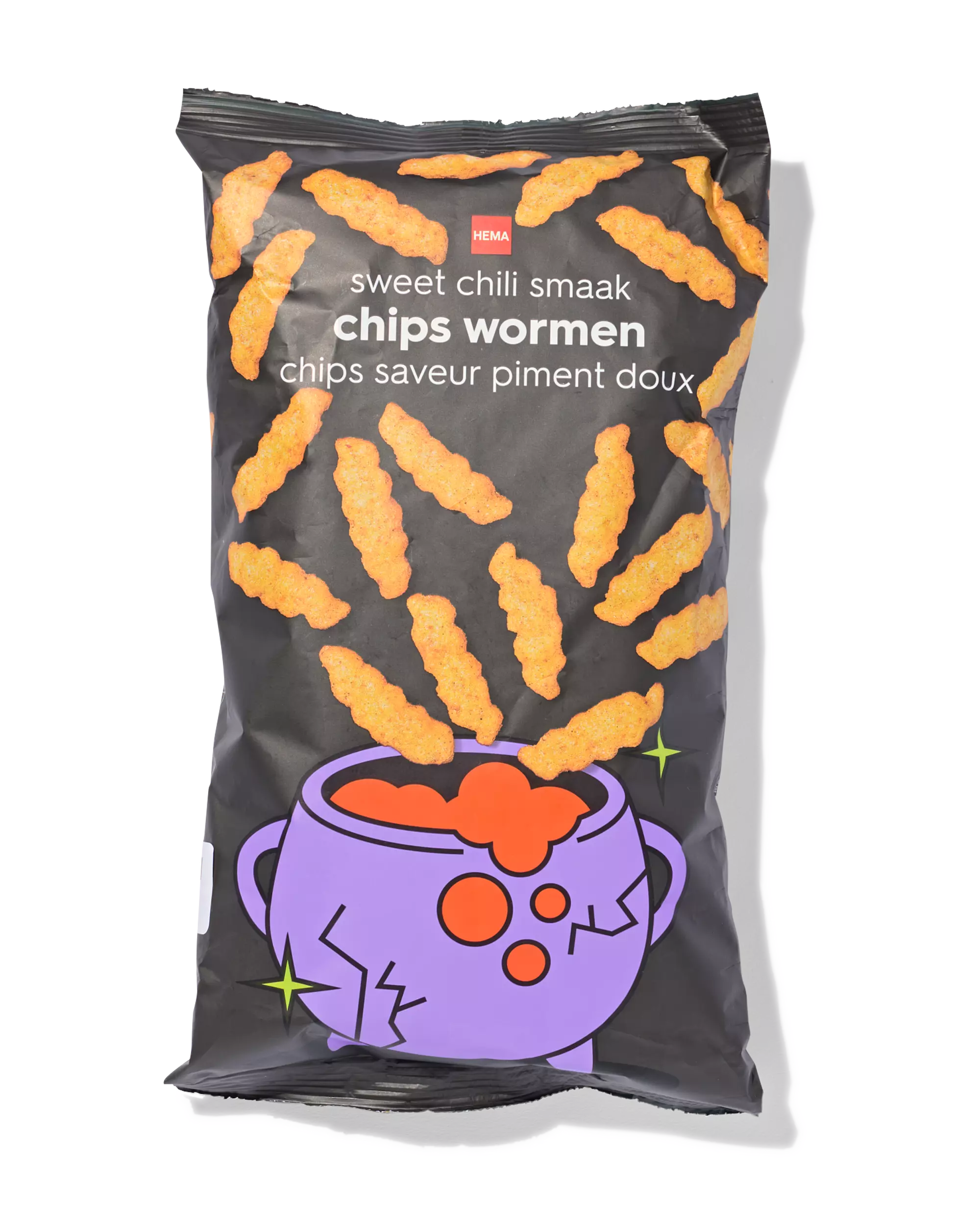 chips wormen zoete chili Halloween 100g