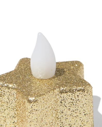 bougie chauffe-plat les ⌀3,8 x 2,5 cm pailletes &eacute;toile - 2 pi&egrave;ces - 25500179 - HEMA
