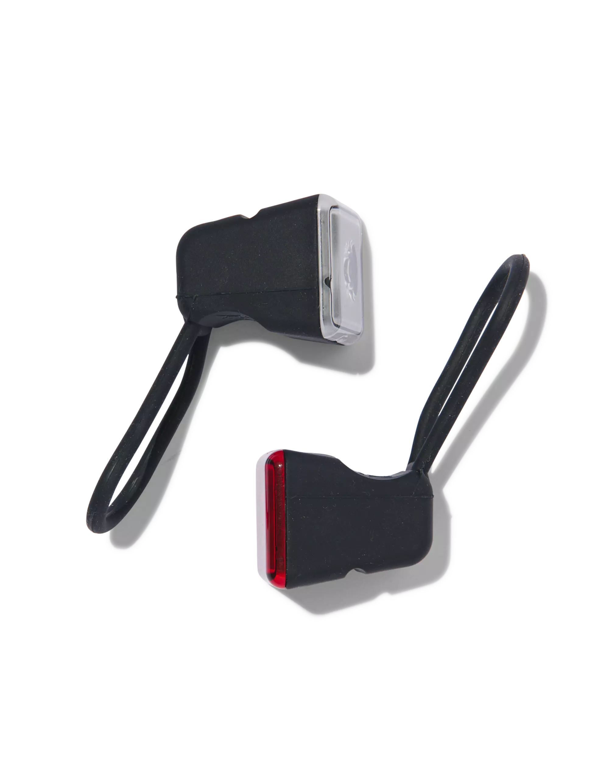 LED fietslampjes zwart - 2 stuks