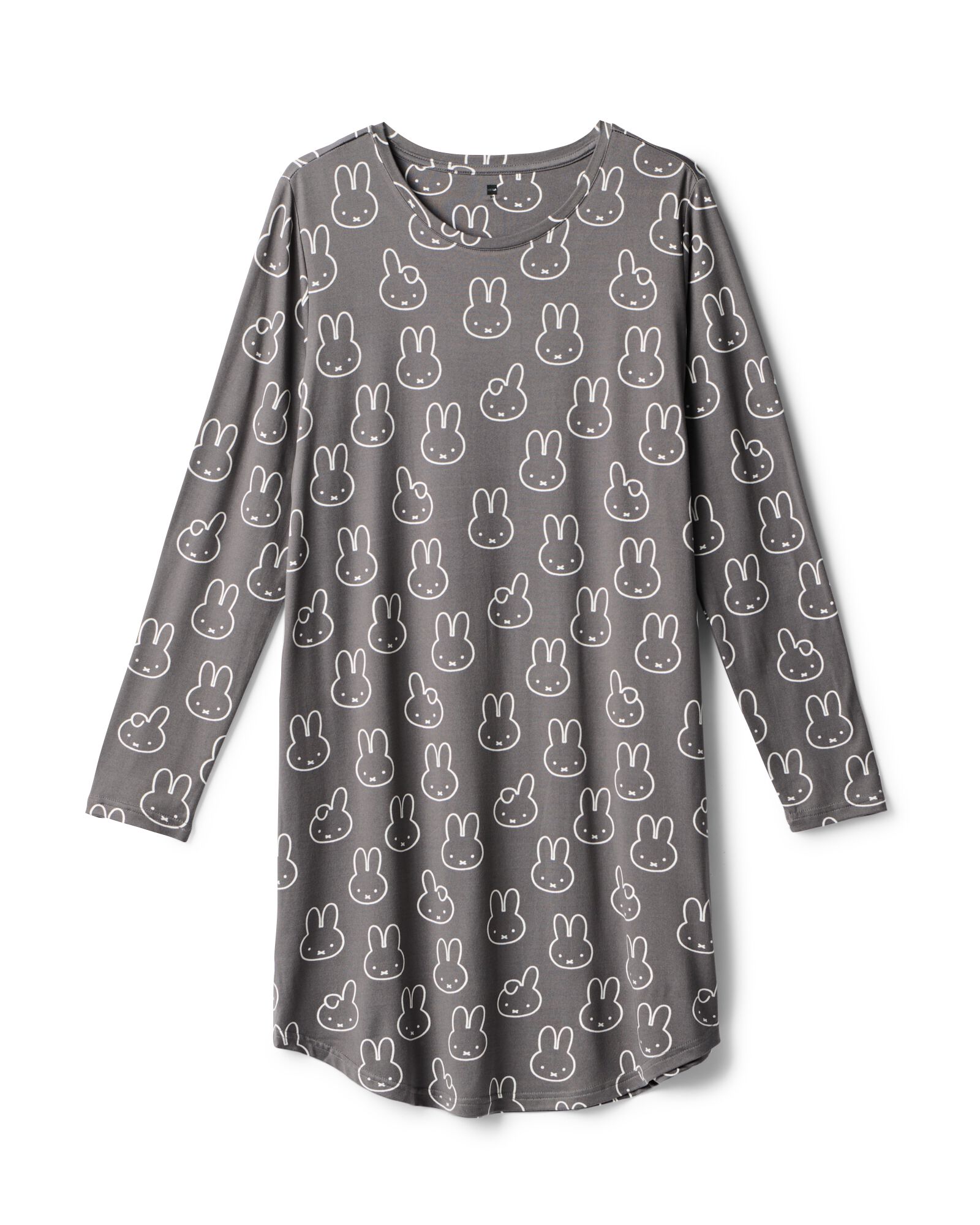Miffy-Damennachthemd aus angerauter Mikrofaser dunkelgrau dunkelgrau - 23401838DARKGREY - HEMA