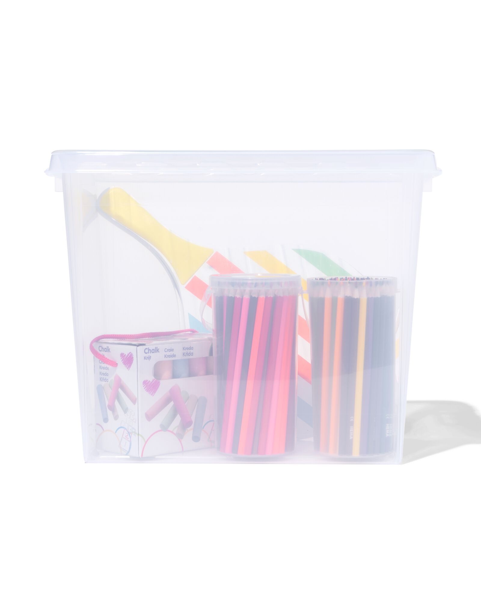 HEMA Opbergbox 25L Madrid Transparant 40x30x32 (transparant)