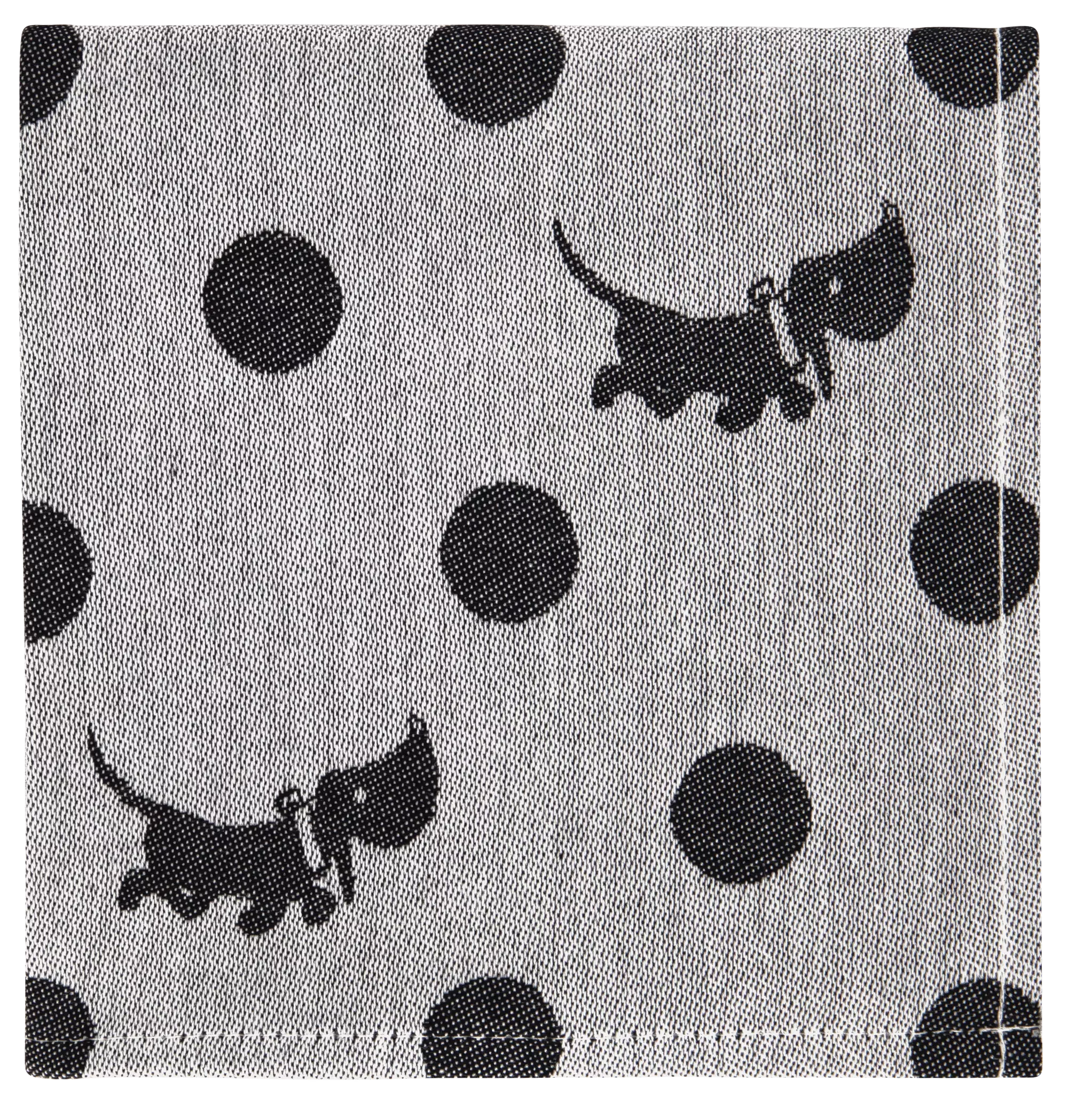 torchon Takkie 65x65cm coton à pois