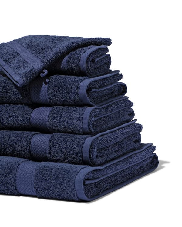 handdoeken - zware kwaliteit nachtblauw nachtblauw - 5245412MIDNIGHTBLUE - HEMA