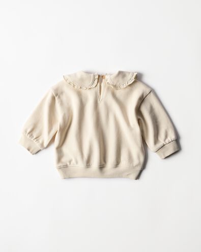 babytrui sweatstof ecru ecru - 33023180ECRU - HEMA