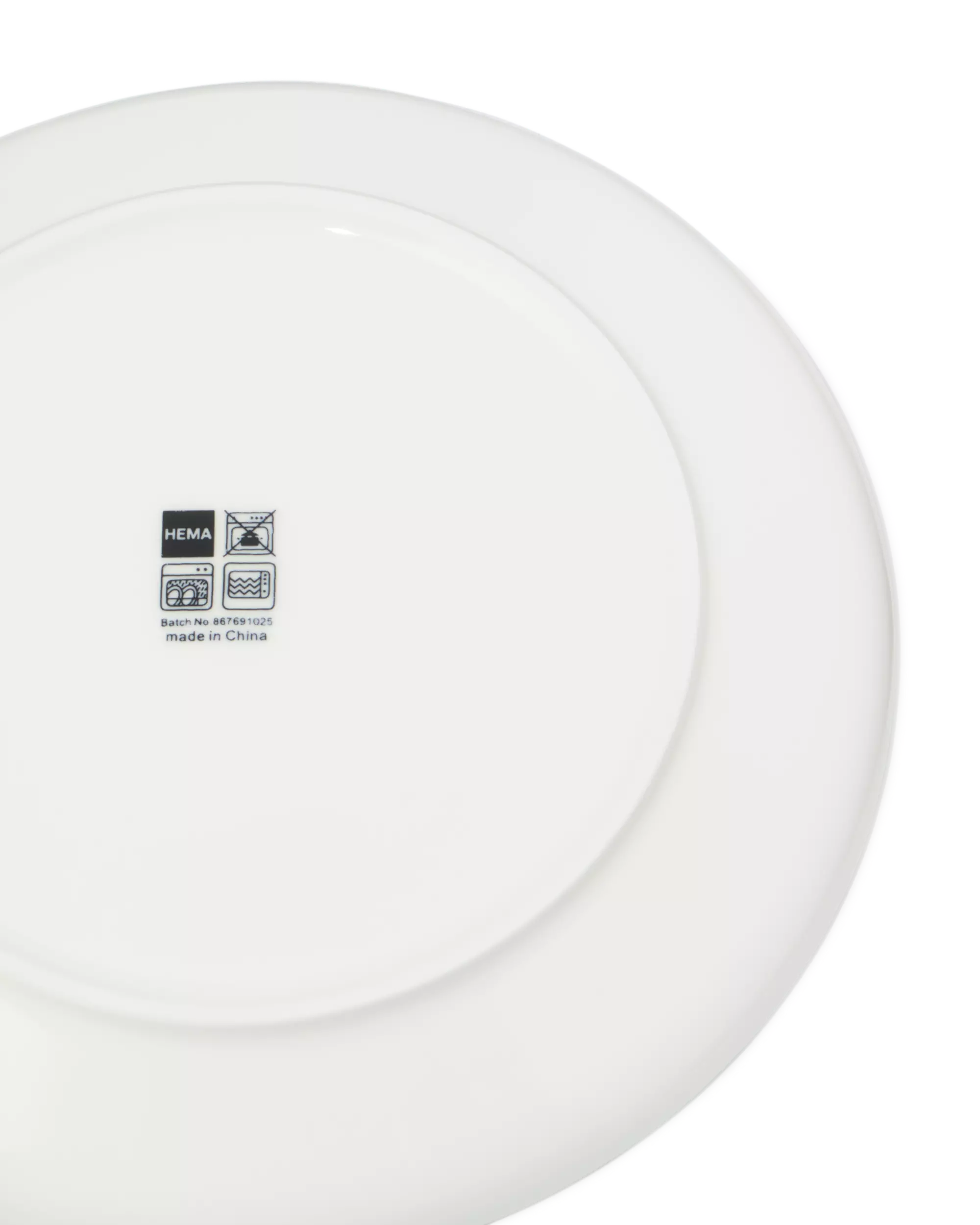 ontbijtbord Ø21.5cm Knap new bone china wit