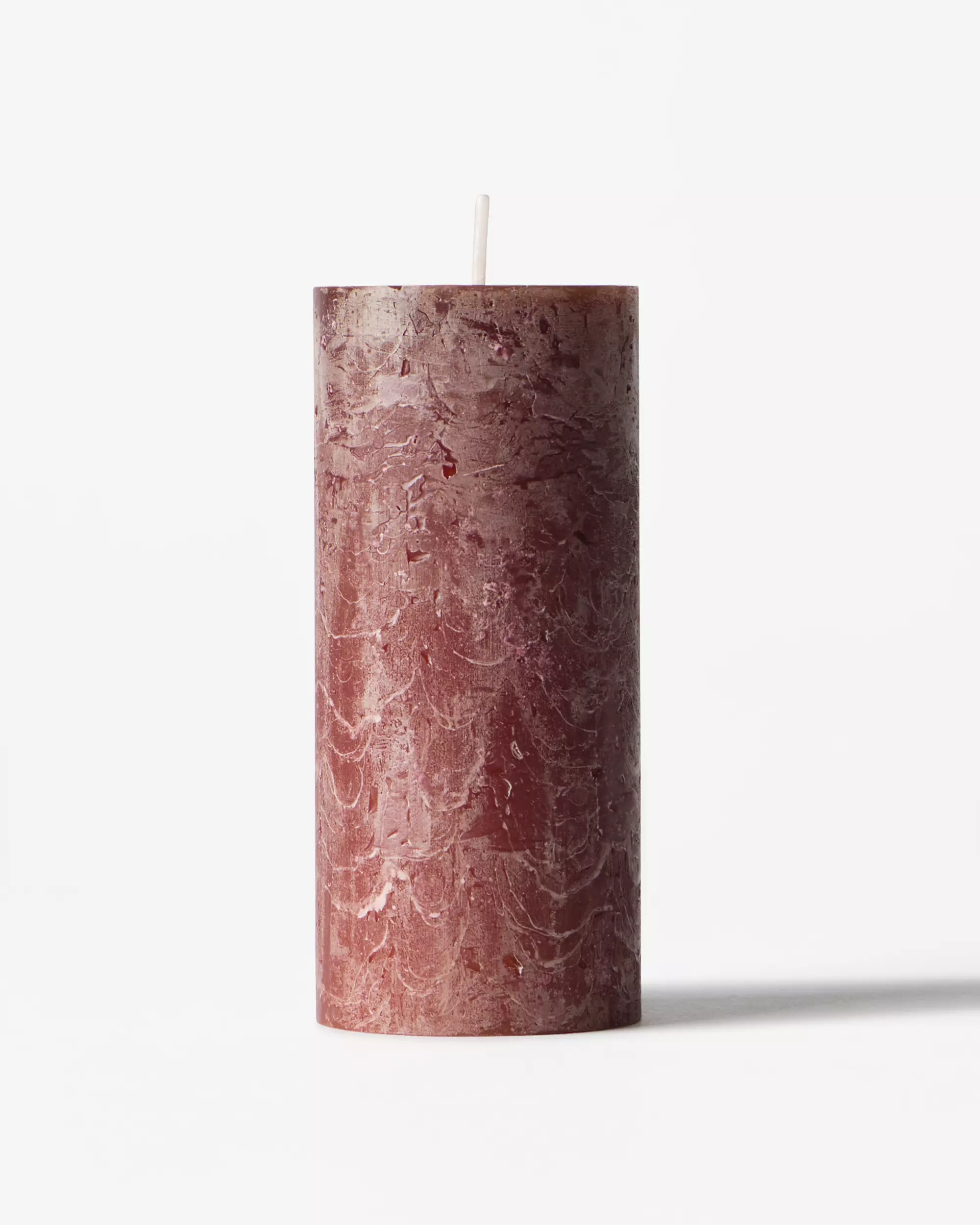 bougie rustique Ø5x11cm marron foncé