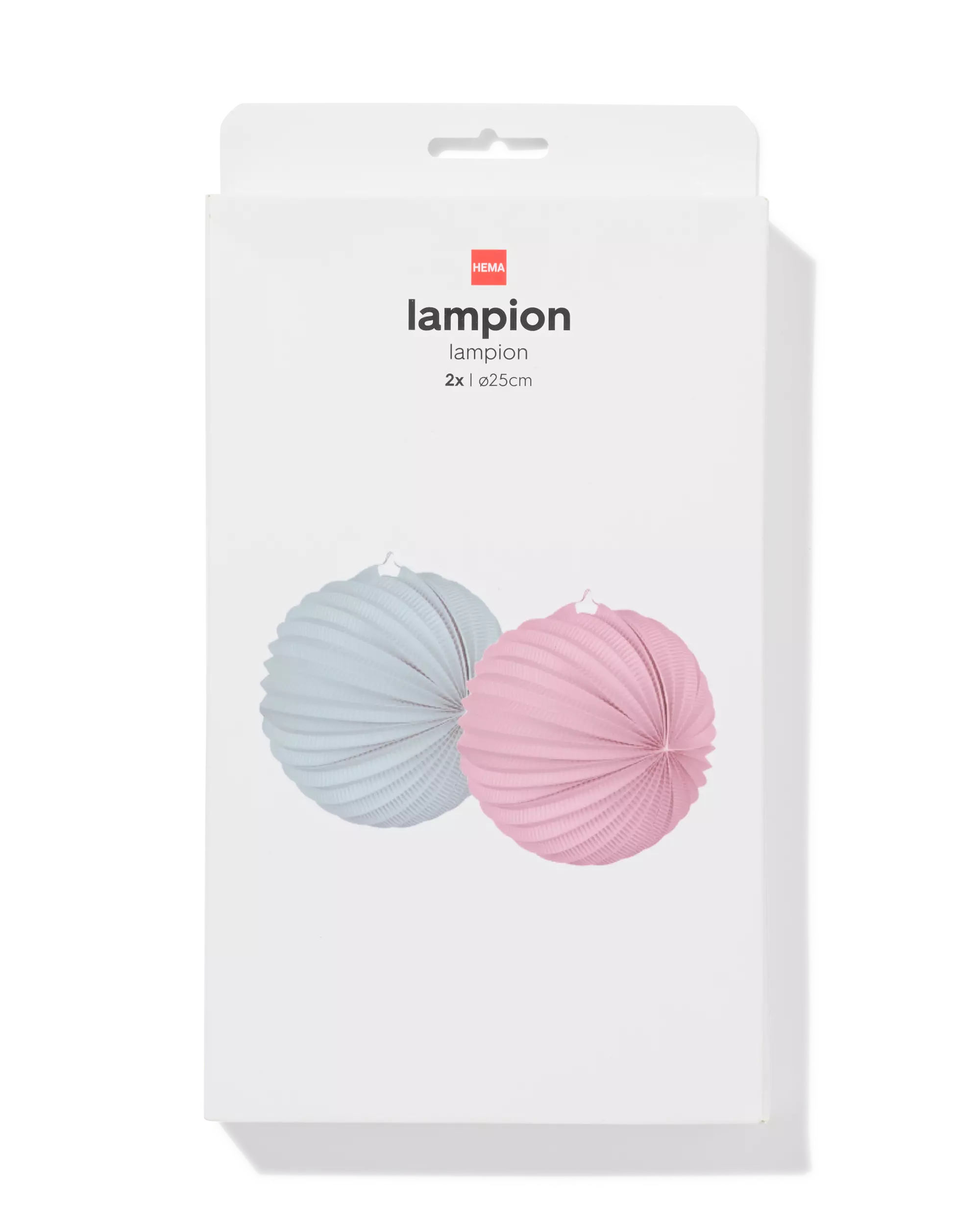 lampion 25x25cm floraal - 2 stuks