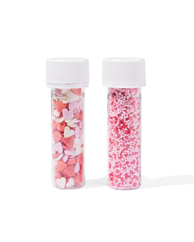 versierplezier eetbare sprinkles hartenfeest - 10280047 - HEMA