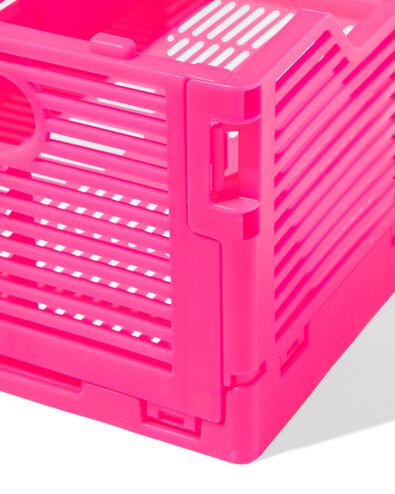 caisse pliable &agrave; lettres recycl&eacute;e S rose vif rose vif S  20 x 30 x 11,5 - 39800023 - HEMA