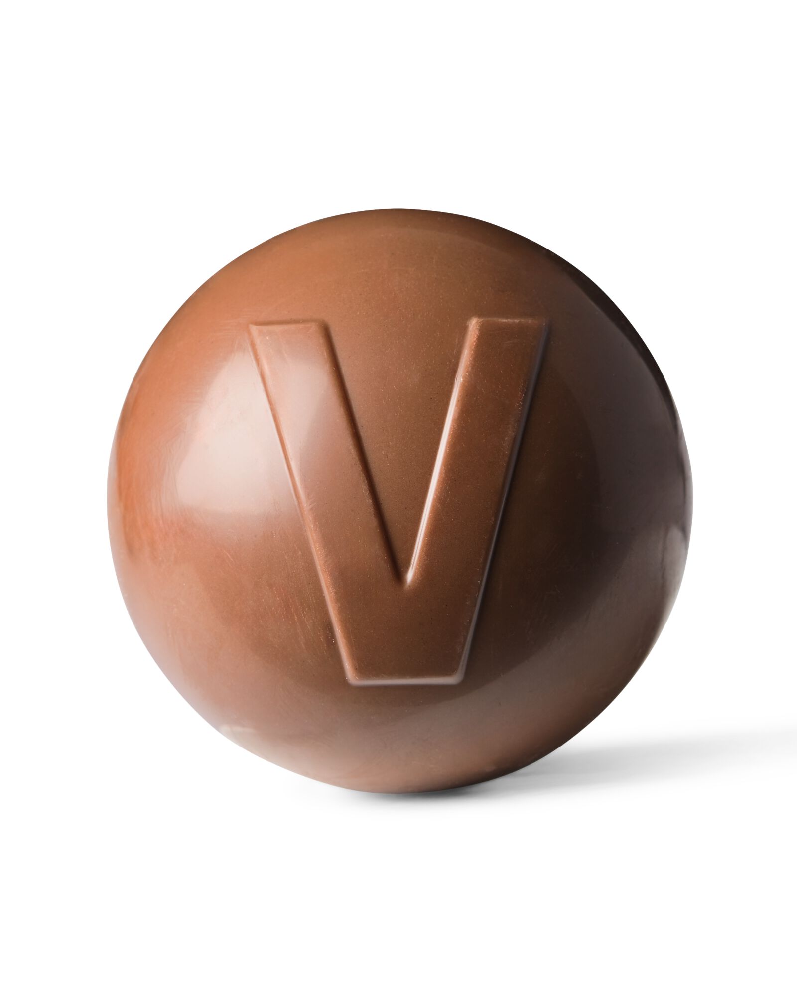 chocobomb melk met marshmallows letter V 45g V chocola - 24562621 - HEMA