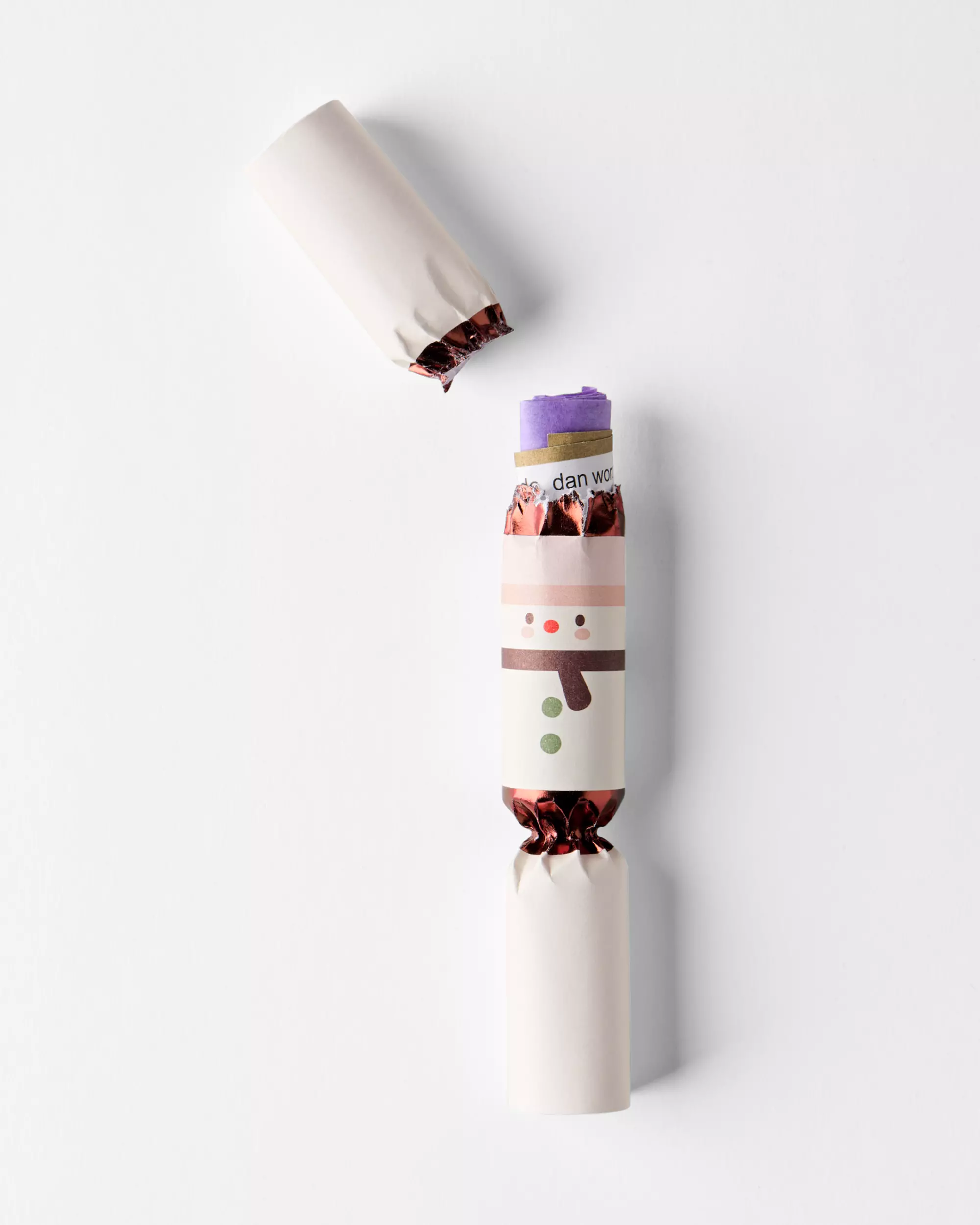 papillotes surprises 17 cm bonhomme de neige - 8 pièces