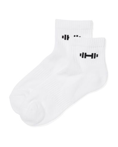 chaussettes de sport pour dames - 2 paires blanc blanc - 4400040WHITE - HEMA