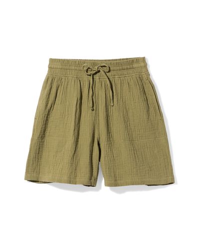 short femme coupe d&eacute;contract&eacute;e mousseline vert - 36304210GREEN - HEMA