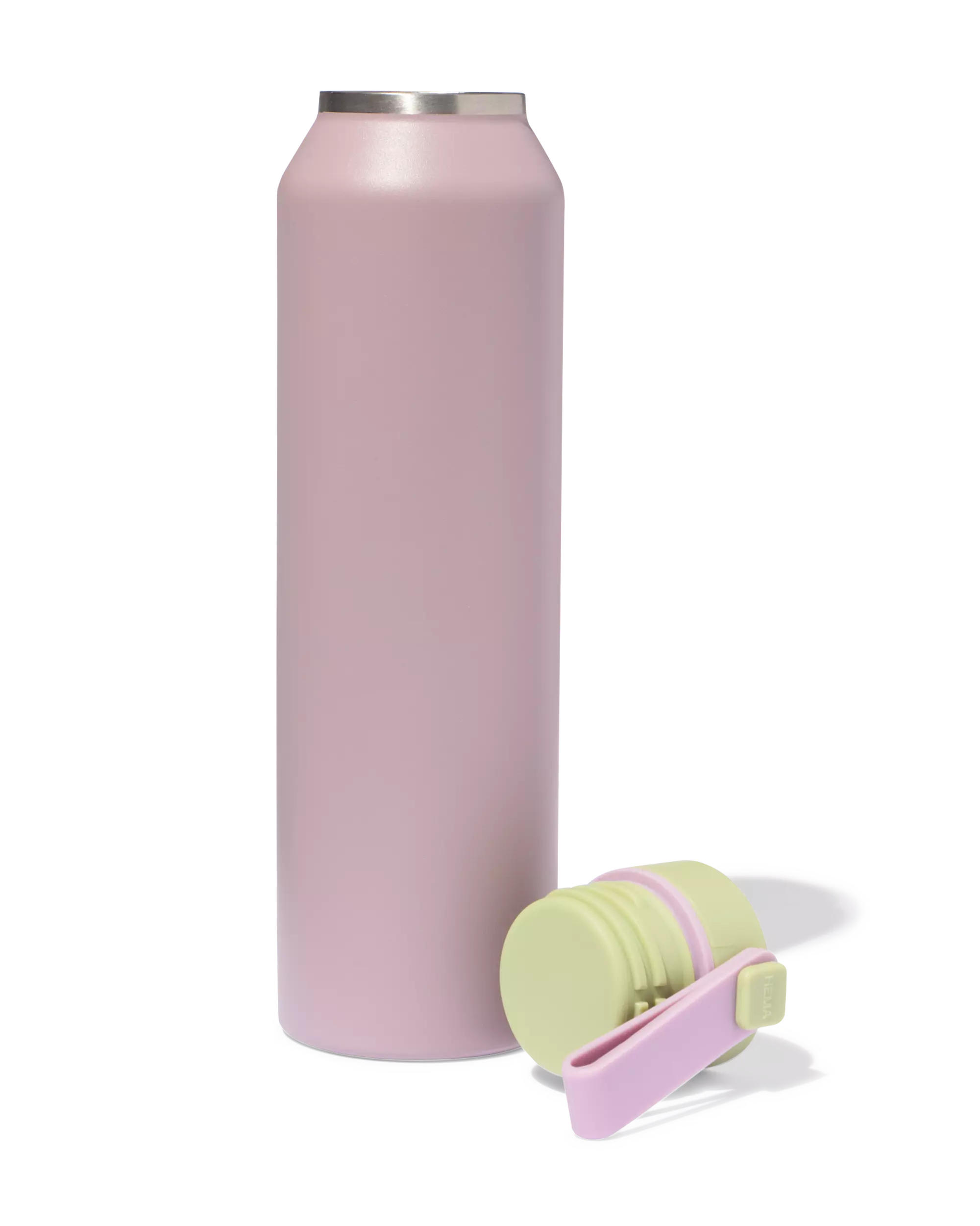 Thermosflasche, 500 ml, Edelstahl, dunkelrosa