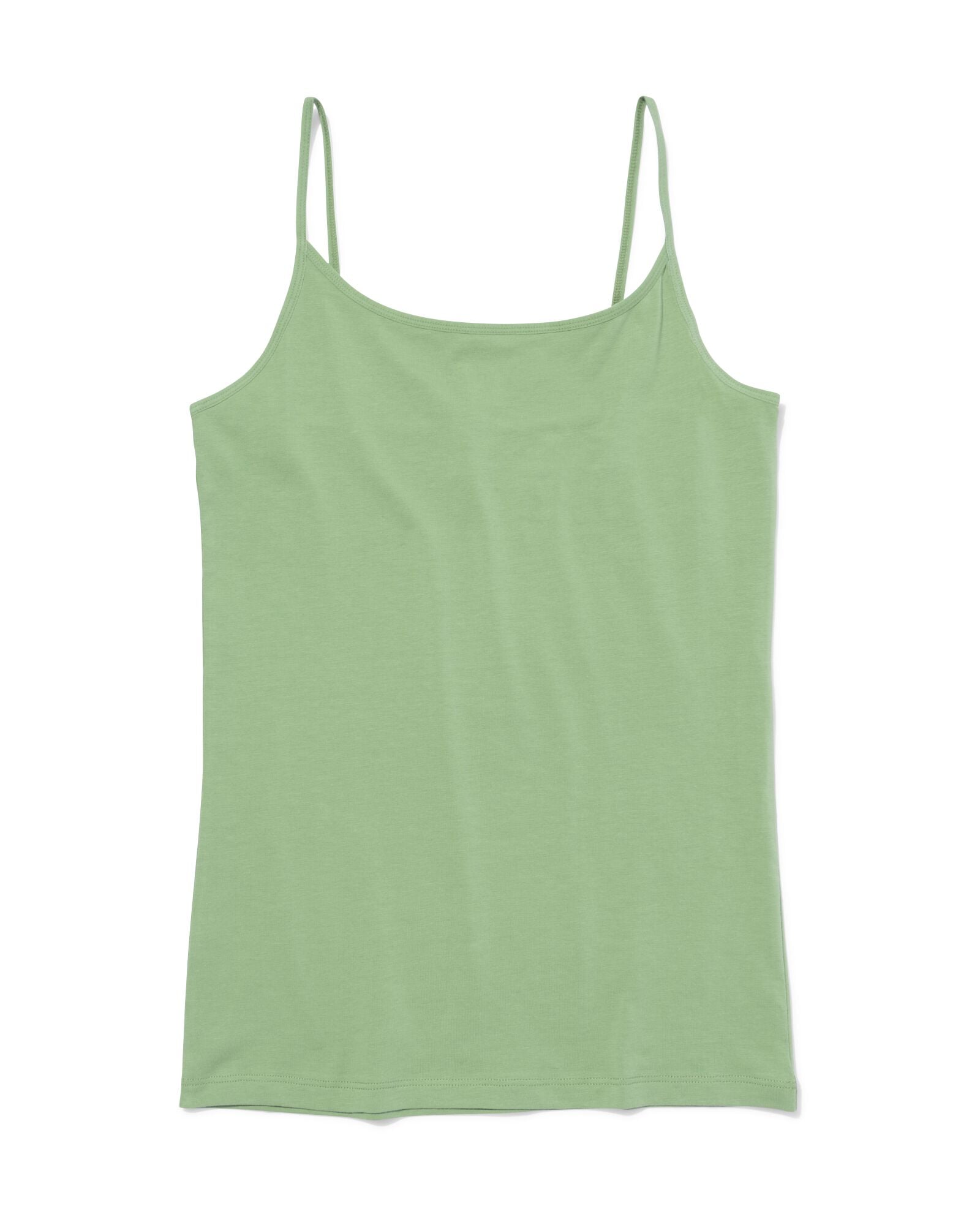 d&eacute;bardeur femme coton bretelles spaghetti vert - 19602455GREEN - HEMA