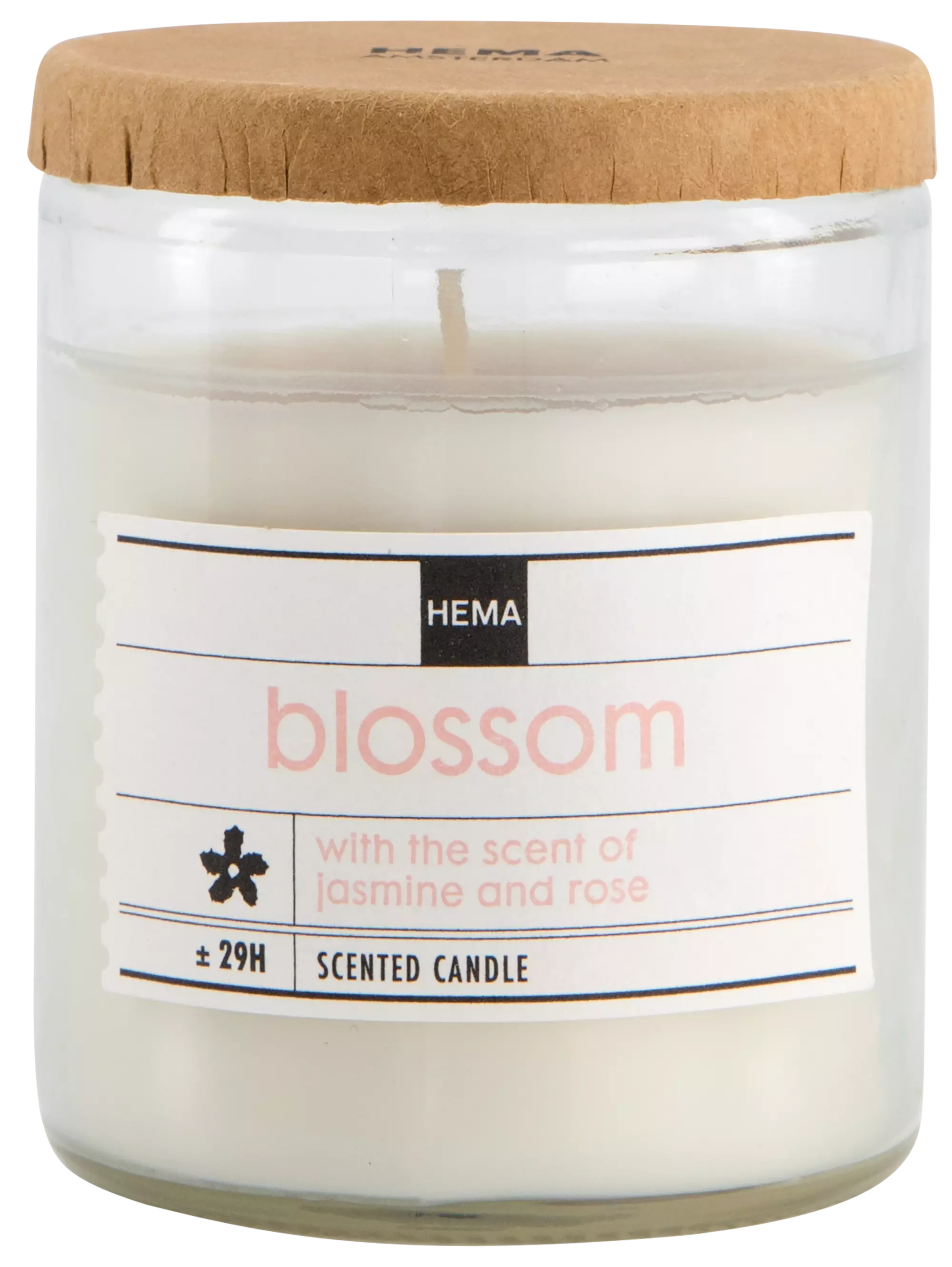 bougie parfumée dans un verre Ø6.5 blossom