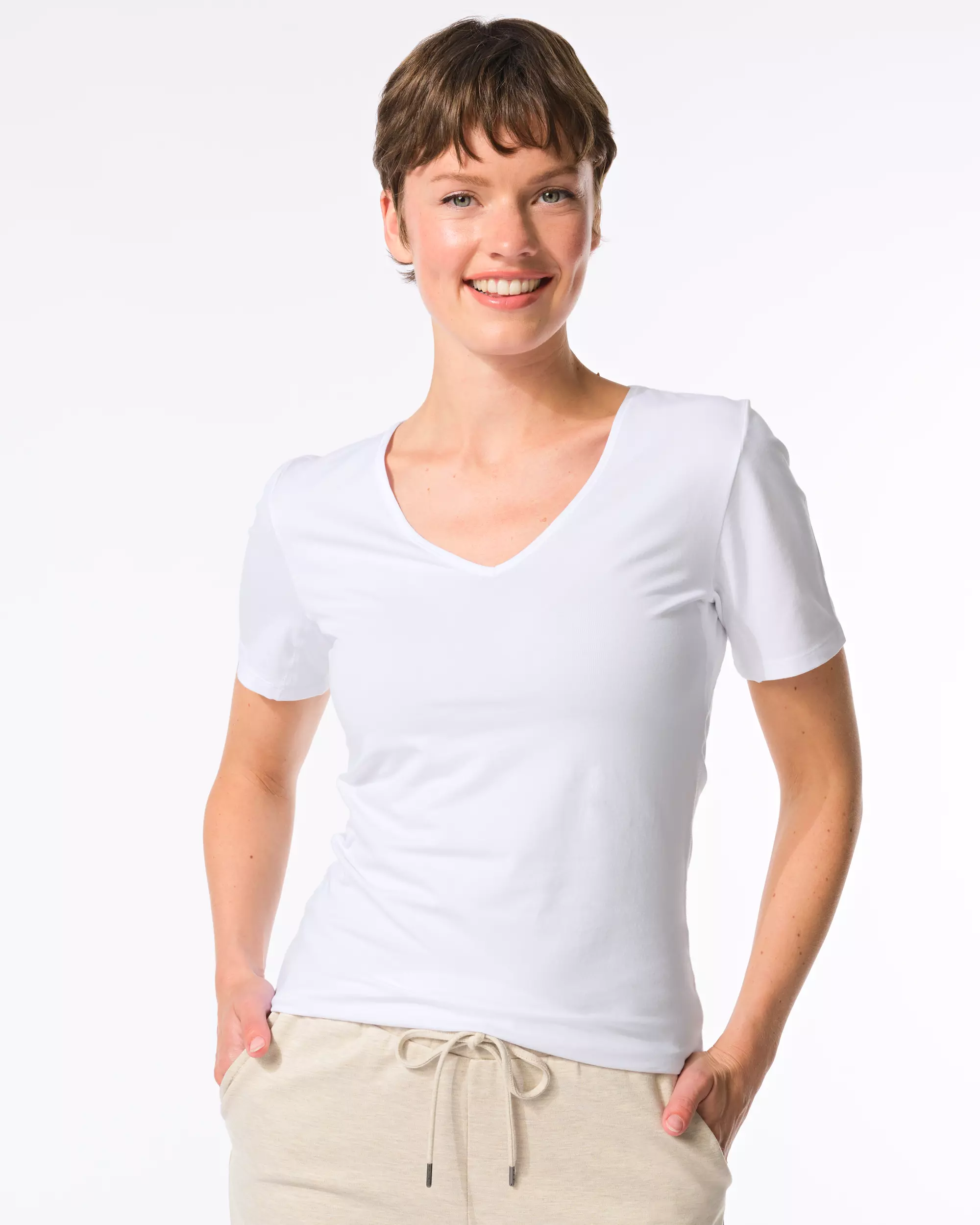 Damen-T-Shirt, perfekter Komfort, Baumwolle