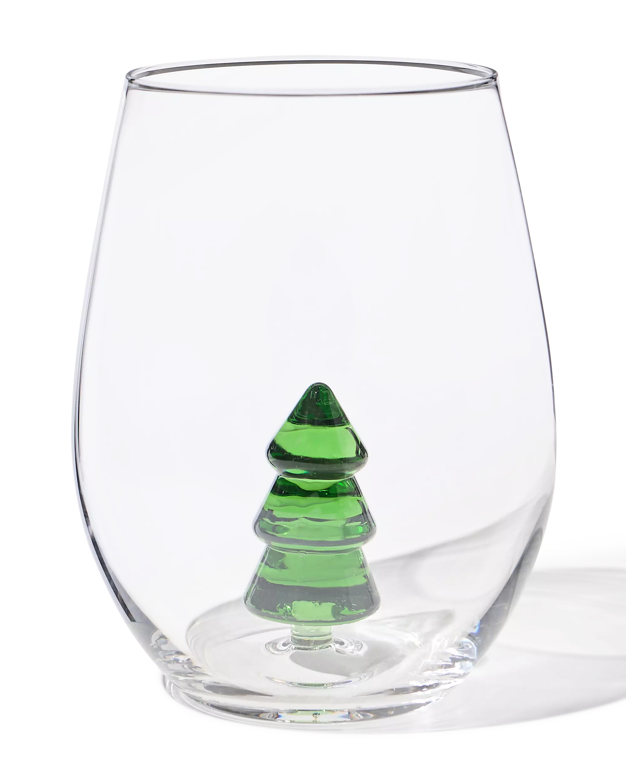 waterglas 550ml met figuur kerstboom