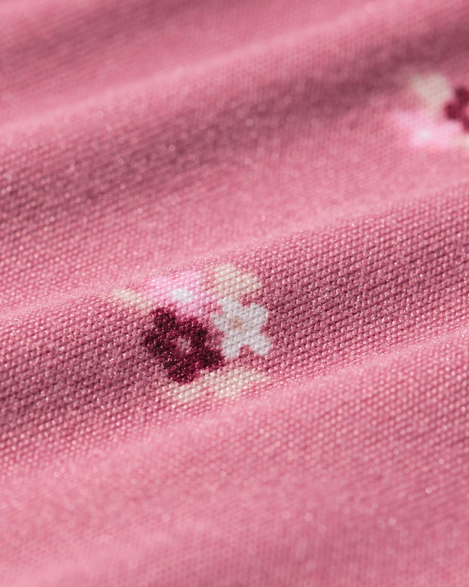 chemise de nuit femme tissu bross&eacute; micro fleurs rose rose - 23401846PINK - HEMA