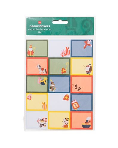 autocollants Saint Nicolas - 30 pi&egrave;ces - 25900094 - HEMA
